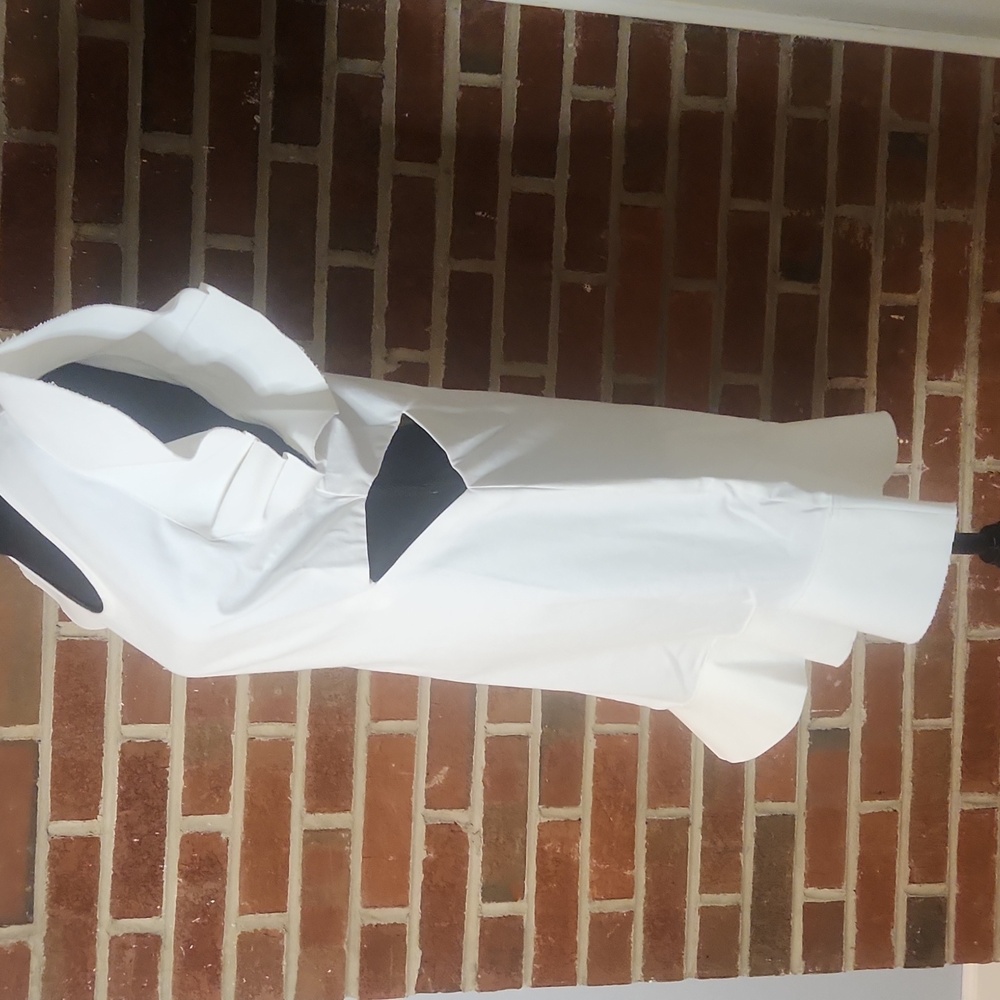 NWT Shug! White Ruffle Sleeve Dress, size Large - Picture 2 of 11